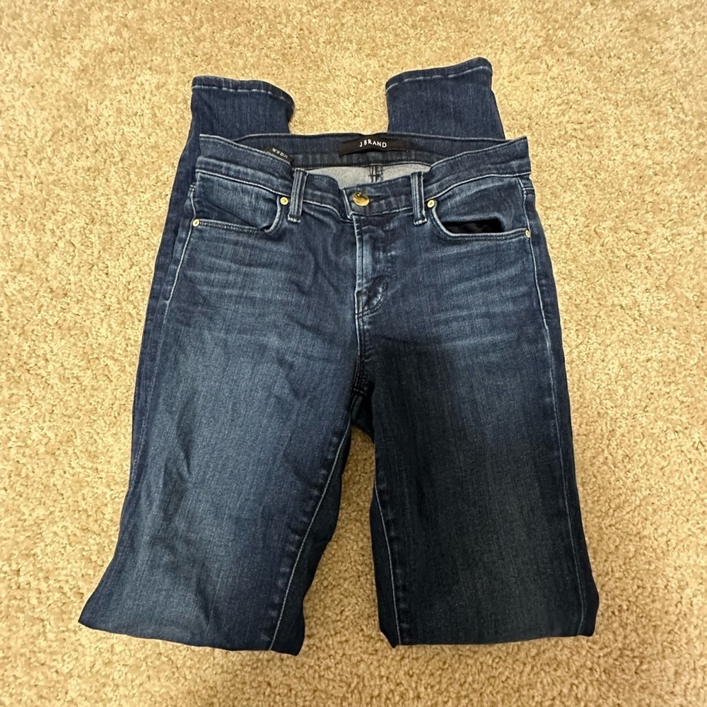 J Brand Womens Super Skinny Fix Leg Jeans Size 25 Dark Wash Stretch
